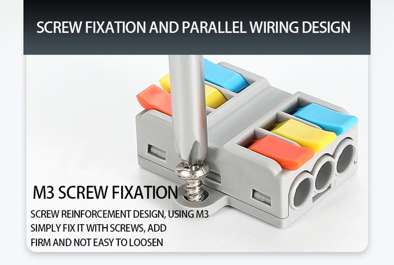 Fast Wire Cable Connectors 3 in 3 out PCT-5233D