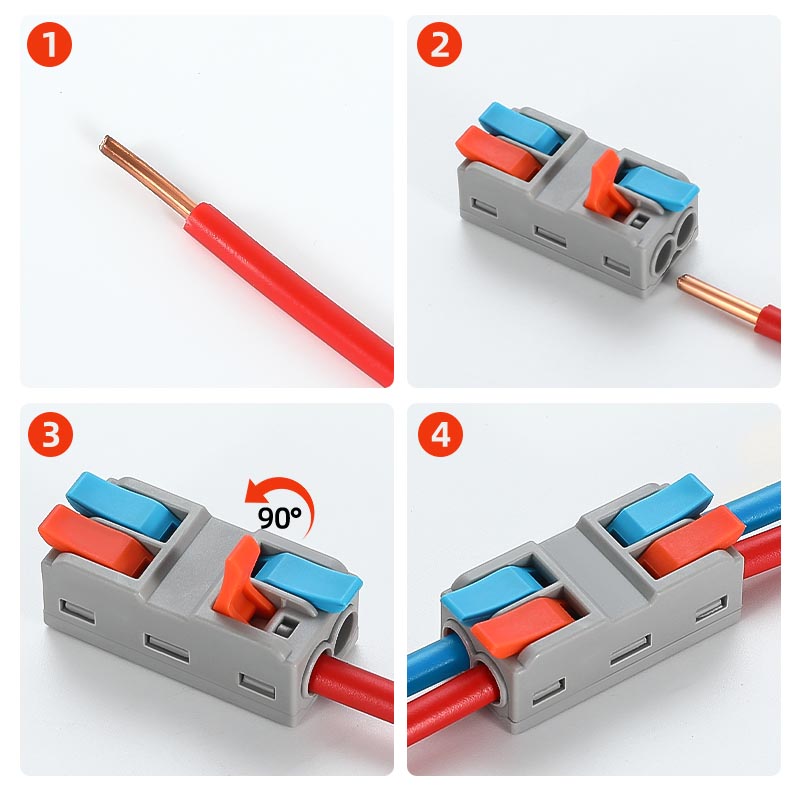 Fast Wire Cable Connectors 3 in 3 out PCT-5233D