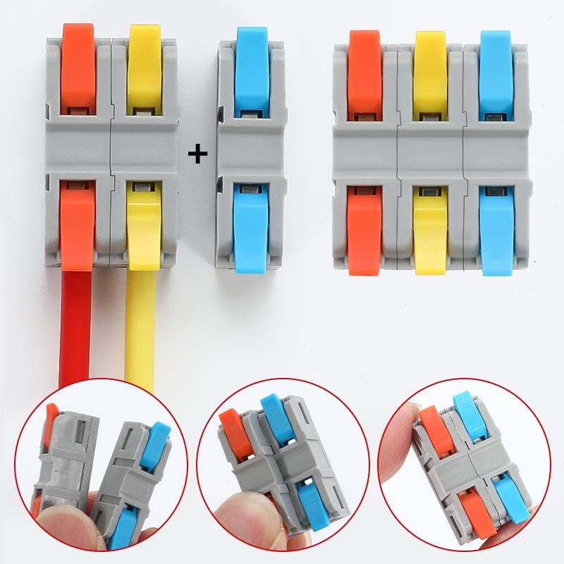 Fast Wire Cable Connectors 3 in 3 out PCT-5233D