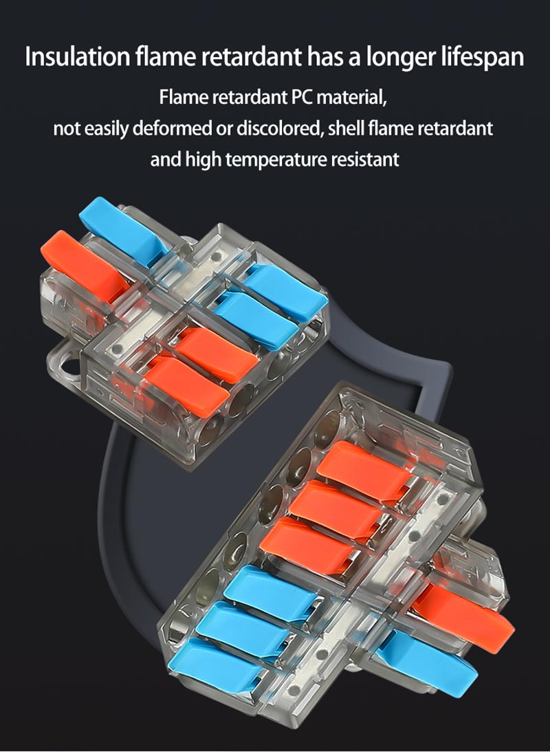 Fast Wire Cable Connectors 2 in 6 out PCT-5226