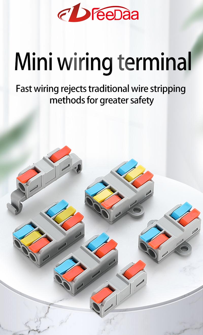 Fast Wire Cable Connectors 3 in 3 out PCT-5233D