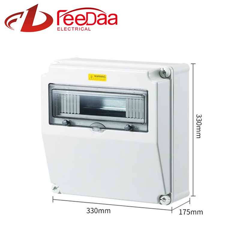 13-position plastic industrial portable socket box 330*330*175mm