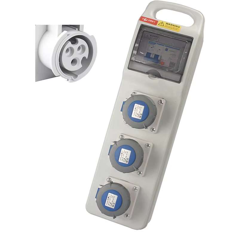 Portable mobile device plastic industrial portable socket box 490*142*75mm