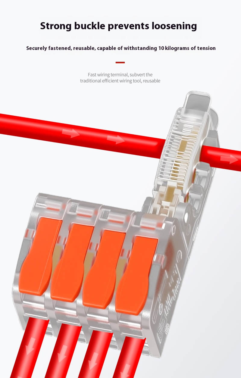 T-Shaped Fast Branching Main Line Without Broken Wire Integrated Pure Copper Conductor 1 In 4 Out