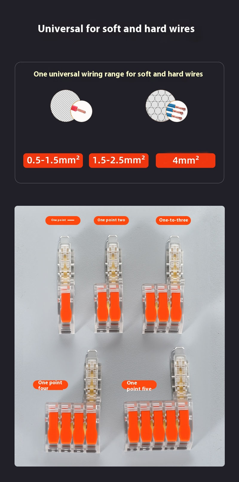 T-Shaped Fast Branching Main Line Without Broken Wire Integrated Pure Copper Conductor 1 In 3 Out
