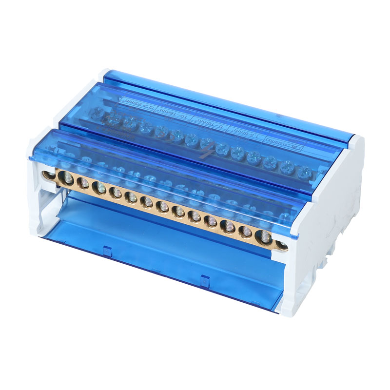 Guide Rail Type Junction Box K415 Wire Splitter zero Terminal Block Four in Forty Out Junction Box