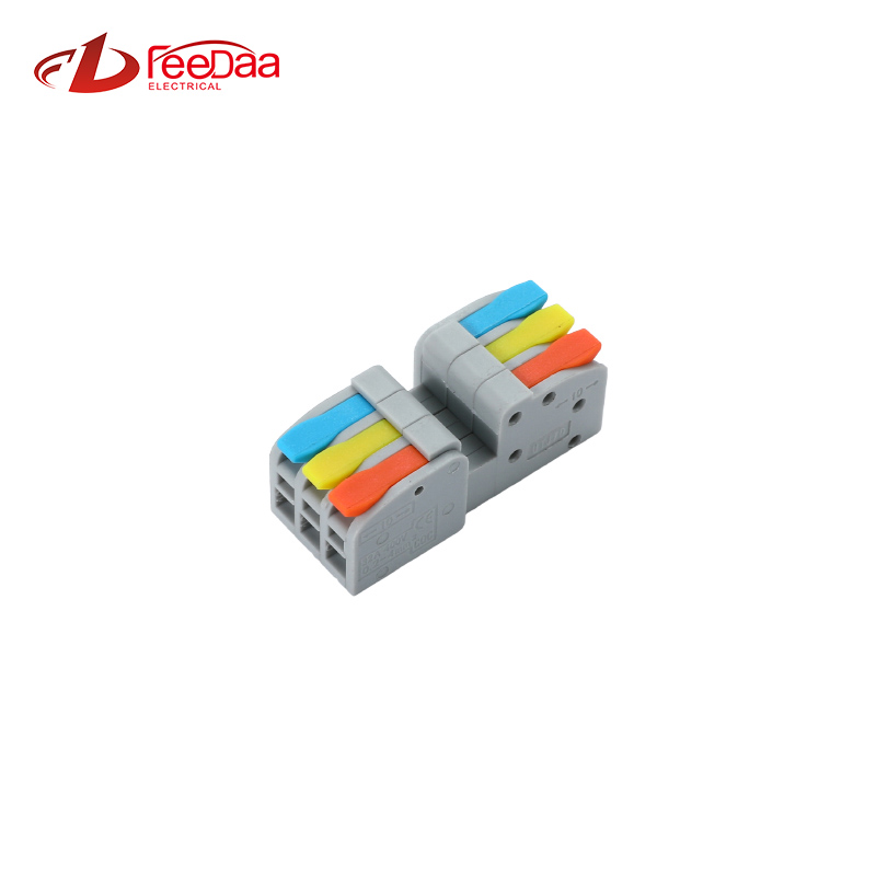 Plug And Unplug Terminal Block Wire Connector 3 In 3 Out