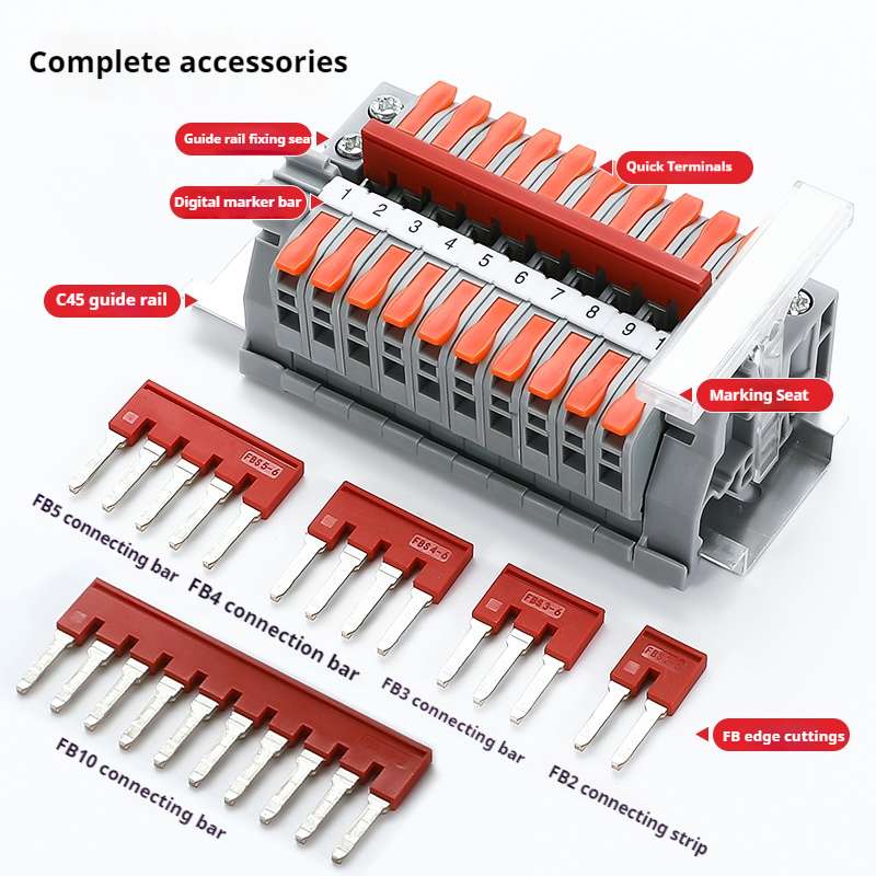 Fast Wire Cable Connectors 1 in 1 out UTJ7R green