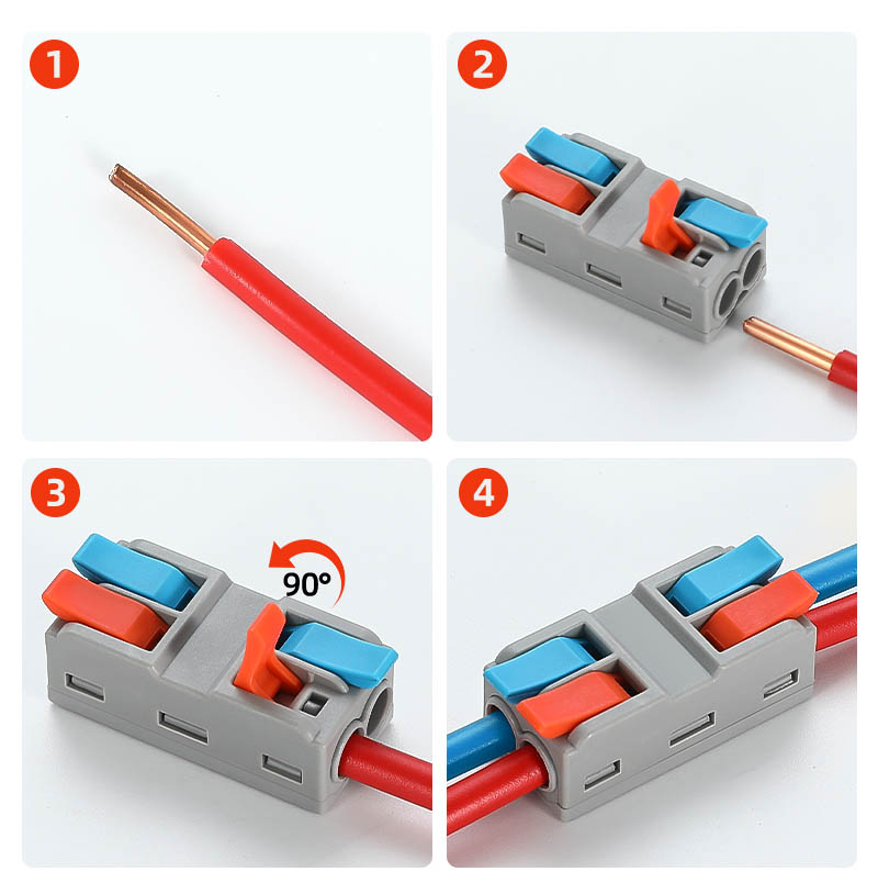 Fast Wire Cable Connectors 2 in 2 out PCT-5222