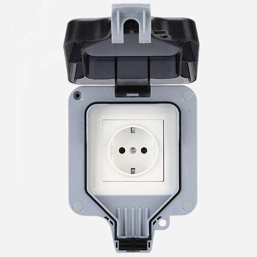  IP66 German Standard Single Gang Waterproof Socket Box  IP66 German Standard Single Gang Waterproof Socket Box  IP66 German Standard Single Gang Waterproof Socket Box  IP66 German Standard Single Gang Waterproof Socket Box  IP66 German Standard Single Ga