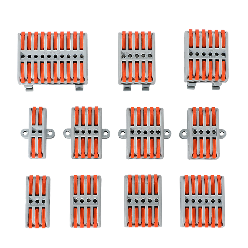 The wiring terminals are made of flame-retardant materials for greater safety