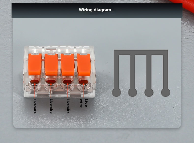 Fast Wire Cable Connectors | 1 in 4 out UTJ10-615G