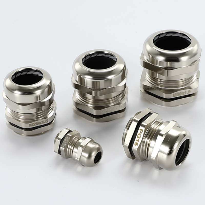 ROHS IP68 Watertight Brass Cable Gland - G1/2 G3/4 Easy Installation for Cabinets