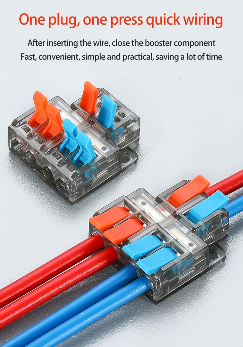 Fast Wire Cable Connectors 2 in 6 out PCT-5226 Fast Wire Cable Connectors 2 in 6 out PCT-5226
