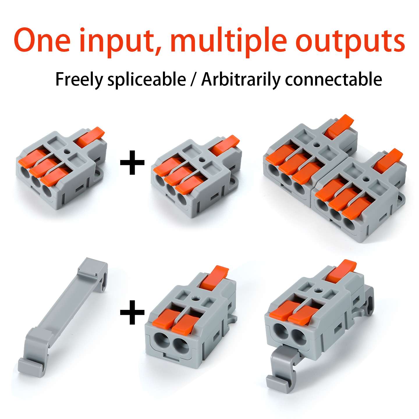  1-in 3-out Push-in Wire Connector 32A 450V | Quick Lever Terminal Block  1-in 3-out Push-in Wire Connector 32A 450V | Quick Lever Terminal Block  1-in 3-out Push-in Wire Connector 32A 450V | Quick Lever Terminal Block  1-in 3-out Push-in Wire Connector 3